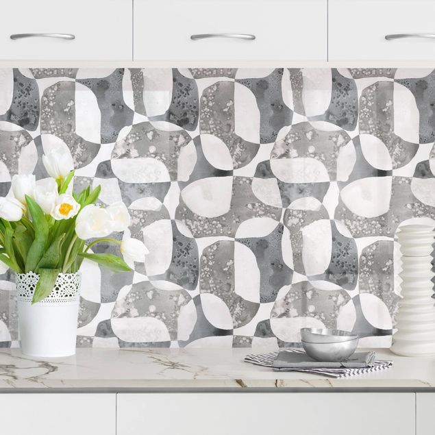 Achterwand voor keuken patroon Living Stones Pattern In Grey II