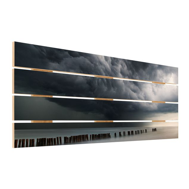 Houten schilderijen op plank Storm Clouds Over The Baltic Sea