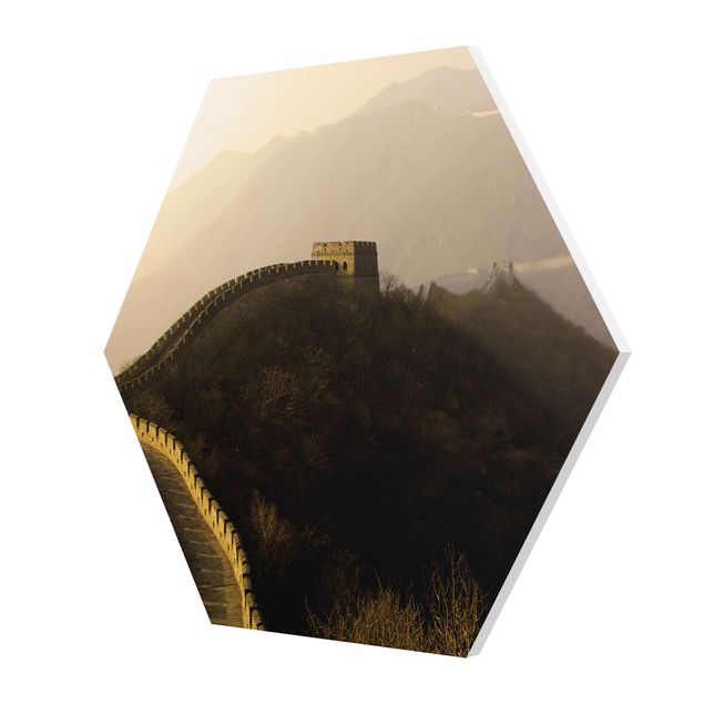 Hexagons Forex schilderijen Sunrise Over The Chinese Wall
