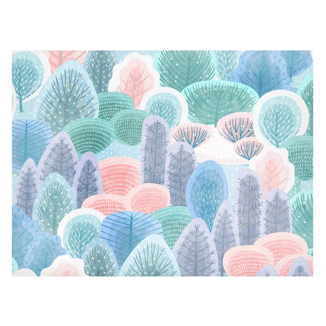 Magneetborden Happy Forest In Pastel
