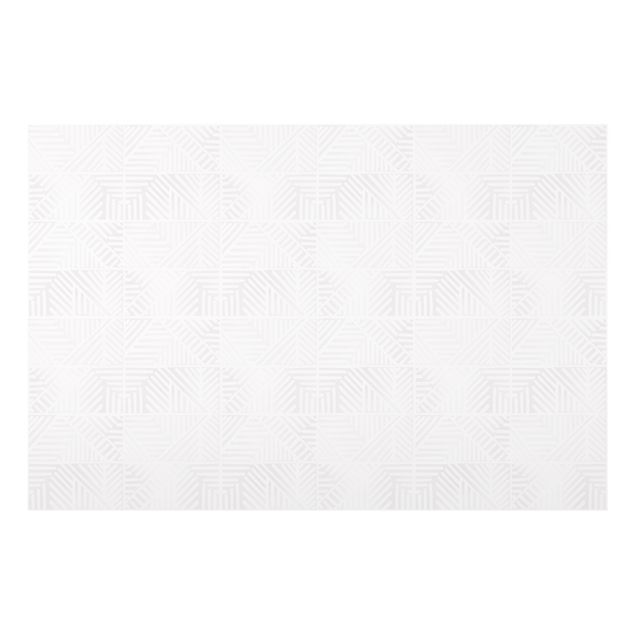 Spatscherm keuken Line Pattern Stamp In White