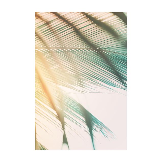 Vloerkleed natuur Tropical Plants Palm Trees At Sunset ll