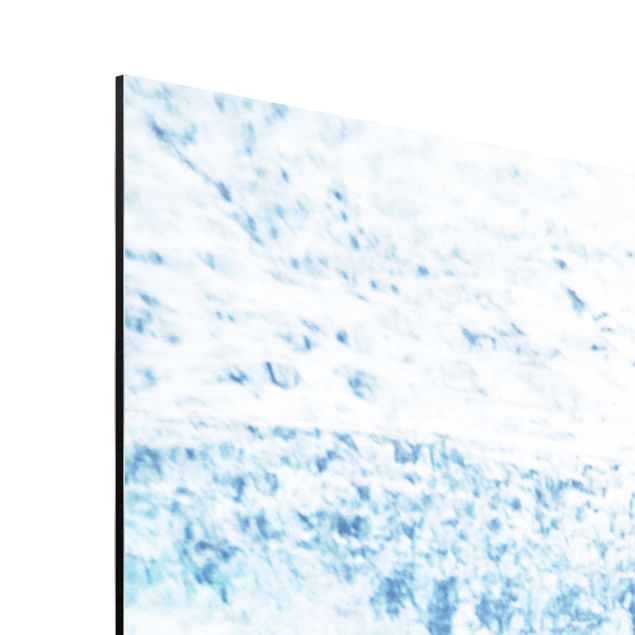 Aluminium Dibond schilderijen Icelandic Glacier Pattern