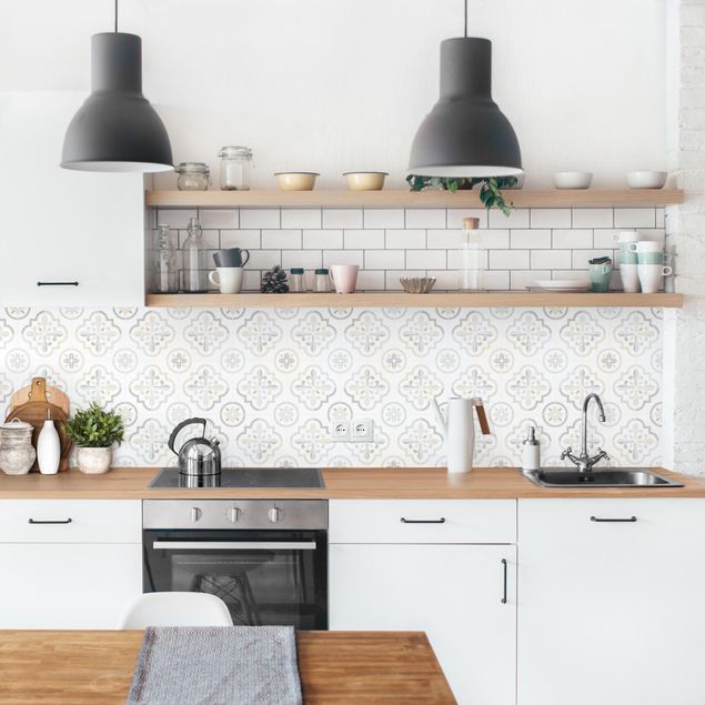 Achterwand voor keuken tegelmotief Geometrical Tiles - Asti