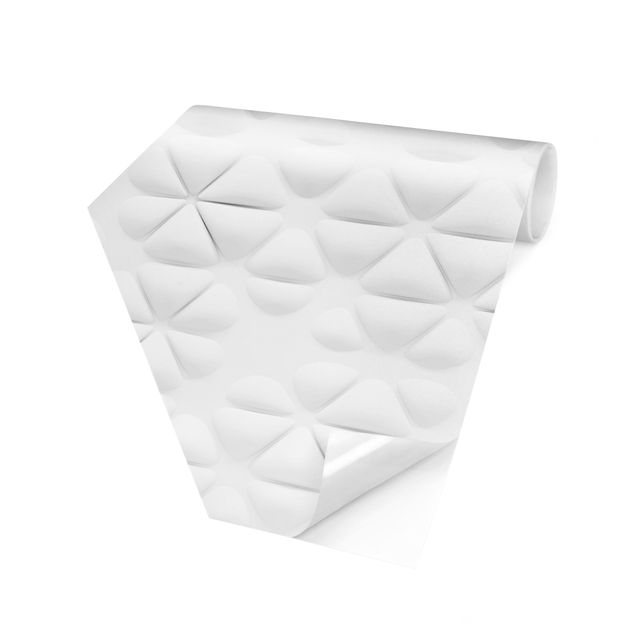 Hexagon Behang Abstract Triangles In 3D