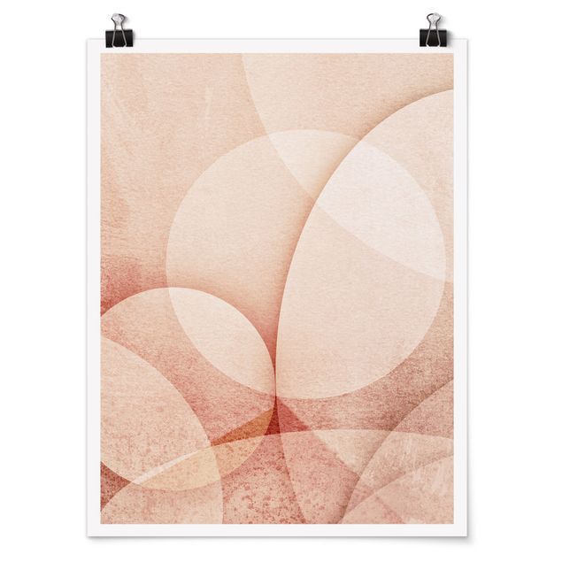 Posters Abstract Graphics In Peach-Colour