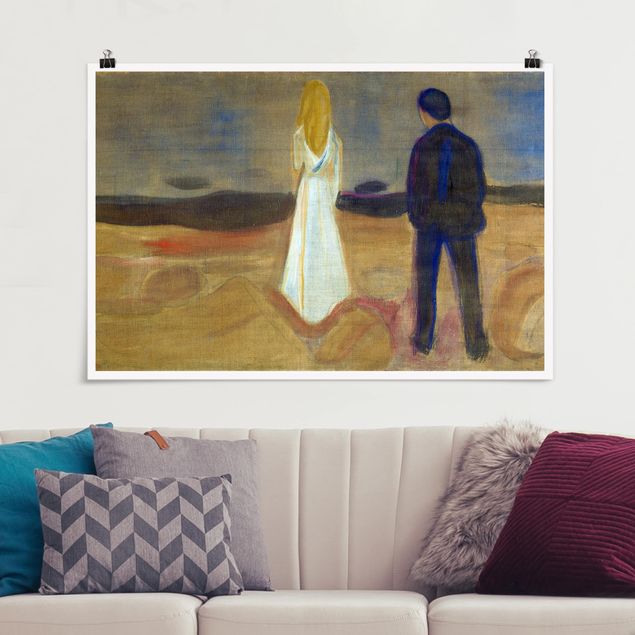 Posters Edvard Munch - Two humans. The Lonely (Reinhardt-Fries)