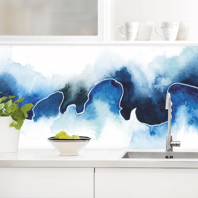 Achterwand voor keuken abstract Icefall