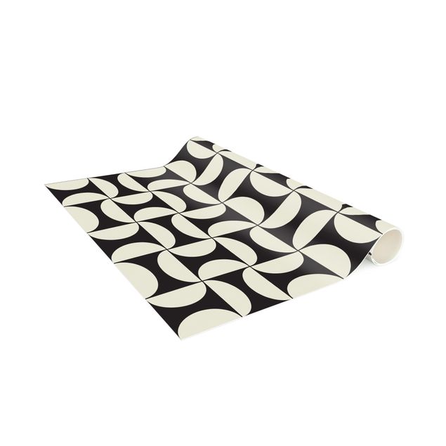 tapijt modern Geometrical Tile Arches Sand With Border