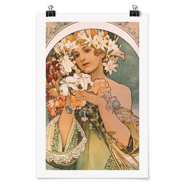 Posters Alfons Mucha - Flower