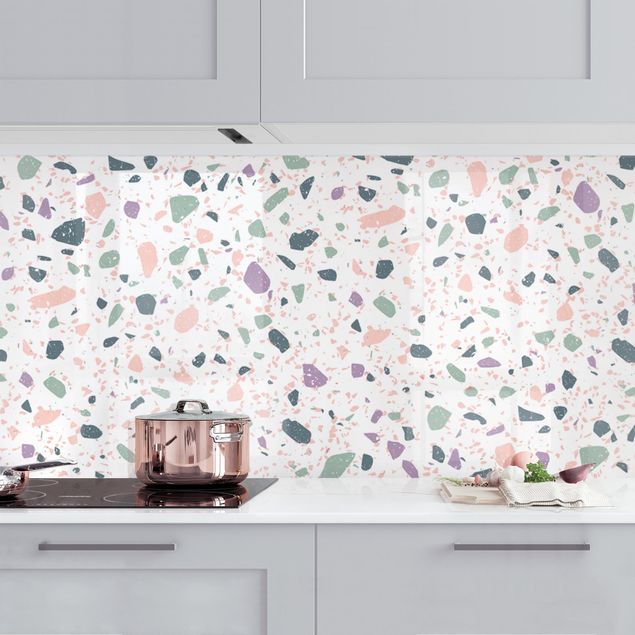 Achterwand voor keuken patroon Detailed Terazzo Pattern Agrigento