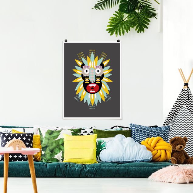 Posters Collage Ethnic Mask - King Kong