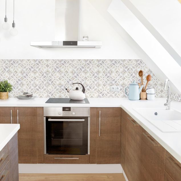 Achterwand voor keuken abstract Geometrical Tiles - Mantua