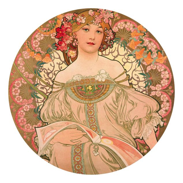 Behangcirkel Alfons Mucha - Poster For F. Champenois
