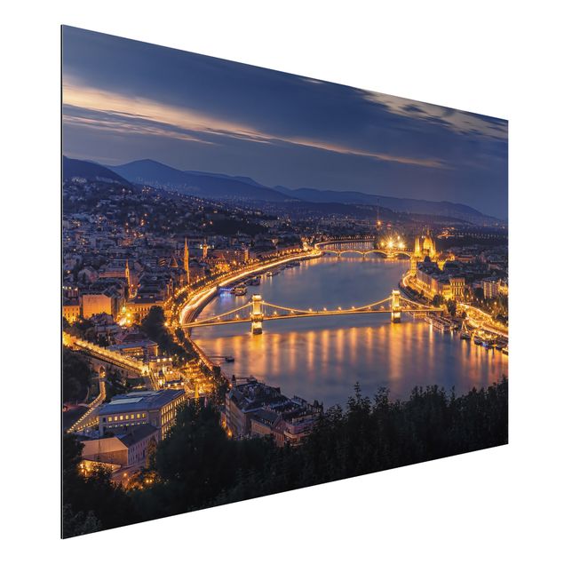 Aluminium Dibond schilderijen View Of Budapest