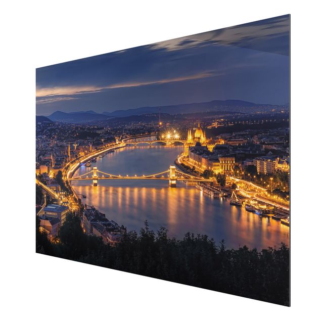 Aluminium Dibond schilderijen View Of Budapest