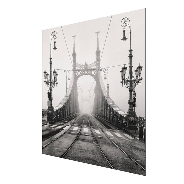 Aluminium Dibond schilderijen Bridge in Budapest