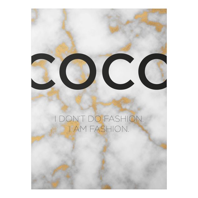 Aluminium Dibond schilderijen Coco - I Dont Do Fashion