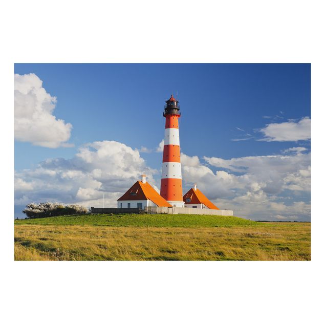 Aluminium Dibond schilderijen Lighthouse In Schleswig-Holstein