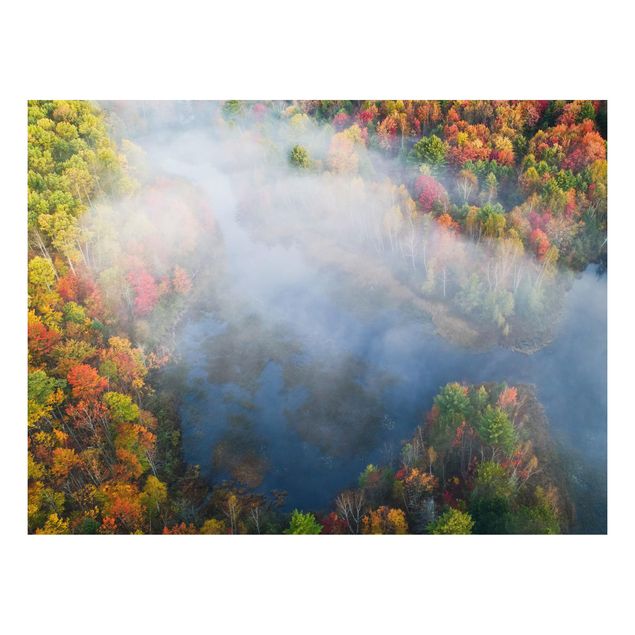 Aluminium Dibond schilderijen Aerial View - Autumn Symphony