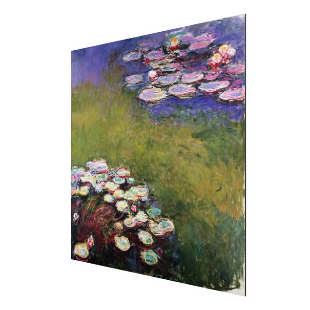 Aluminium Dibond schilderijen Claude Monet - Water Lilies