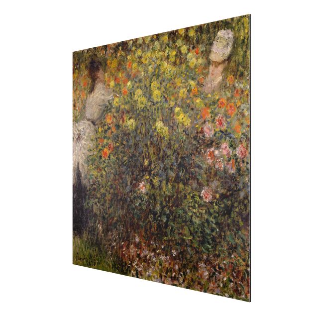 Aluminium Dibond schilderijen Claude Monet - Spring On The Seine