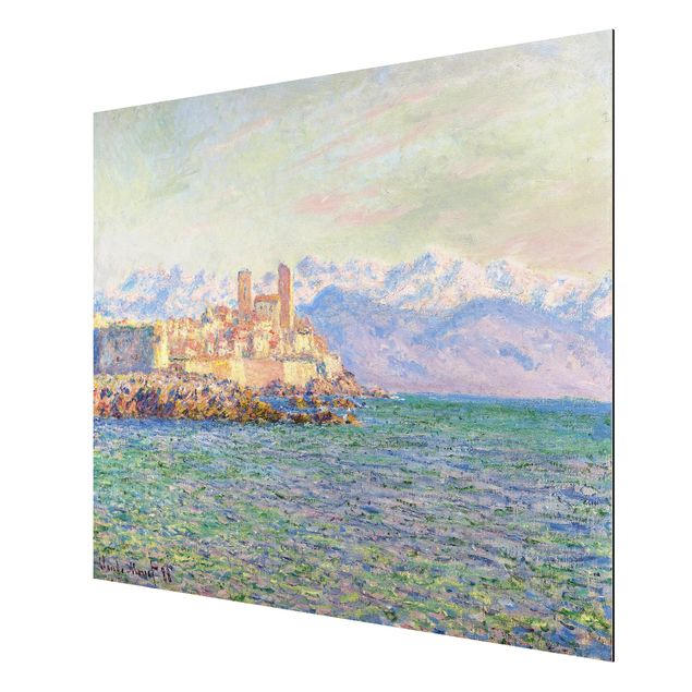 Aluminium Dibond schilderijen Claude Monet - Antibes, Le Fort