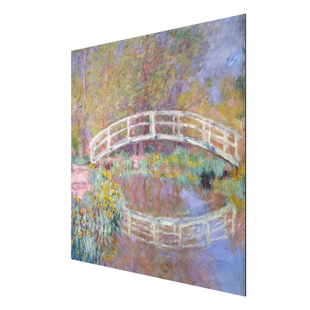 Aluminium Dibond schilderijen Claude Monet - Bridge Monet's Garden