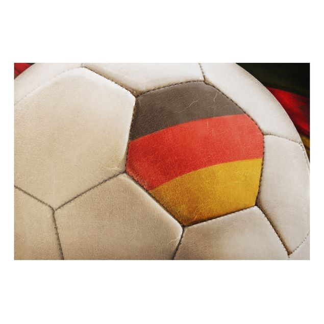 Aluminium Dibond schilderijen Vintage Football Germany
