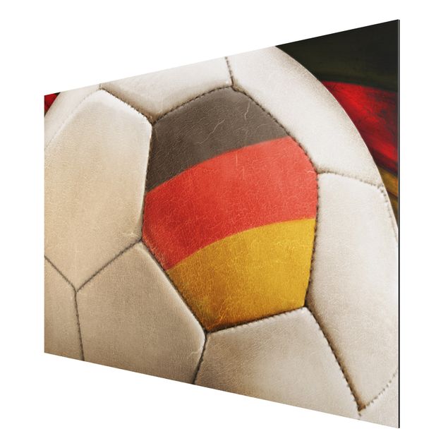 Aluminium Dibond schilderijen Vintage Football Germany