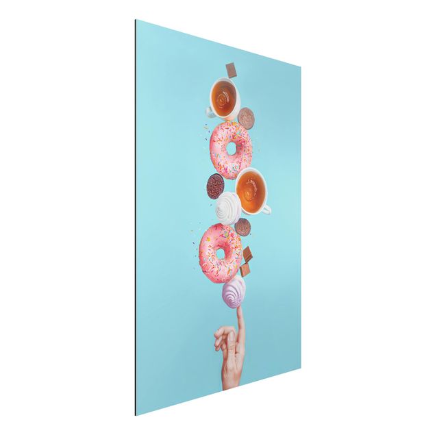 Aluminium Dibond schilderijen Weekend Donuts