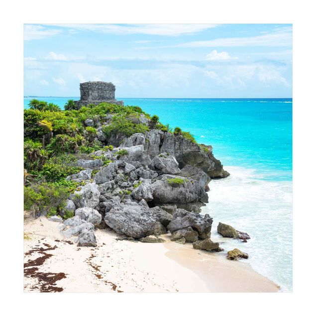 natuurlijk vloerkleed Caribbean Coast Tulum Ruins