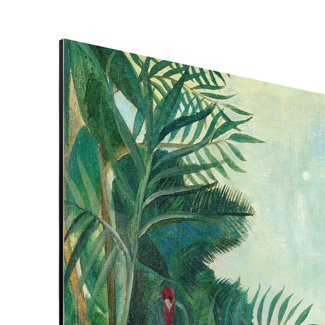 Aluminium Dibond schilderijen Henri Rousseau - The Equatorial Jungle