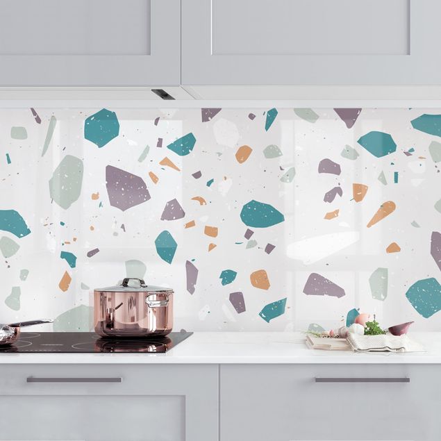 Achterwand voor keuken patroon Detailed Terrazzo Pattern Grosseto