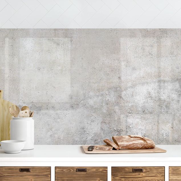 Achterwand voor keuken patroon Shabby Concrete Look