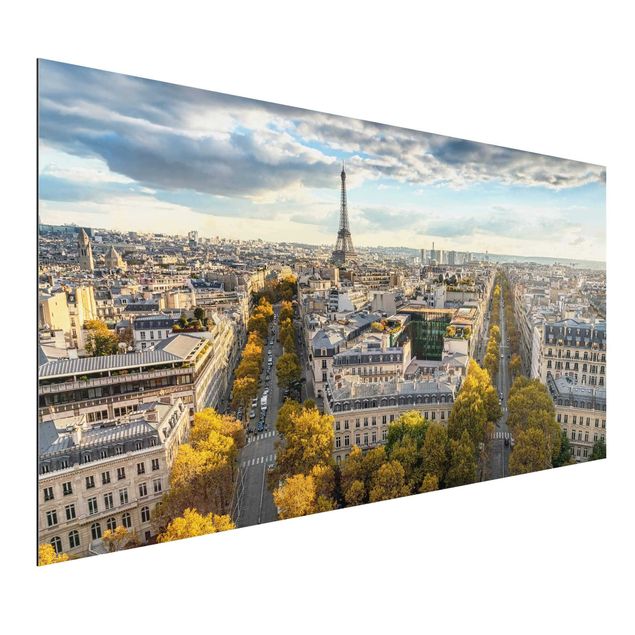 Aluminium Dibond schilderijen Nice day in Paris