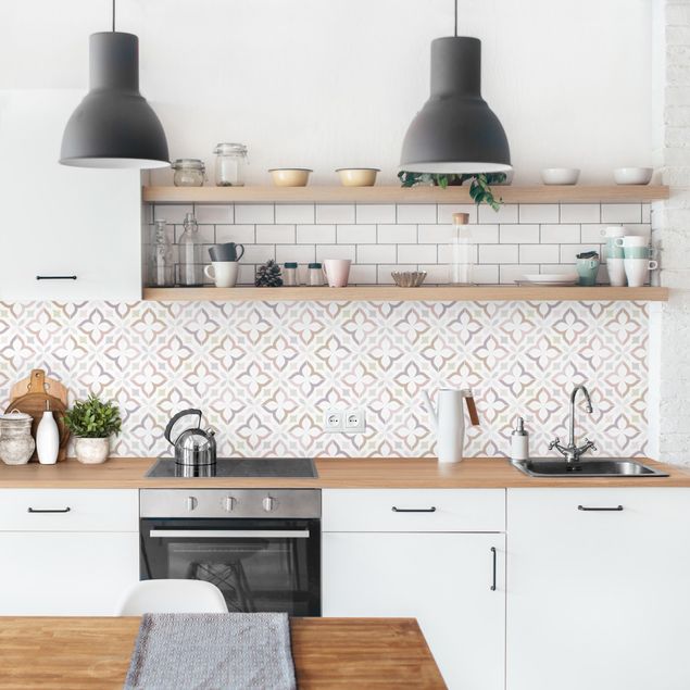 Achterwand voor keuken tegelmotief Geometrical Tiles - Livorno