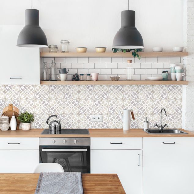 Achterwand voor keuken tegelmotief Geometrical Tiles - Mantua