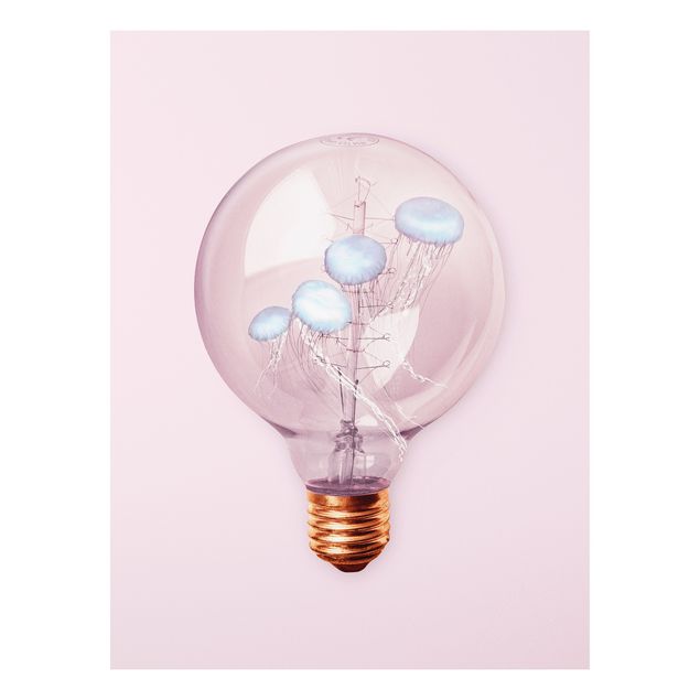 Forex schilderijen Light Bulb With Jellyfish