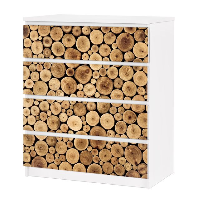 Meubelfolie IKEA Malm Ladekast Homey Firewood