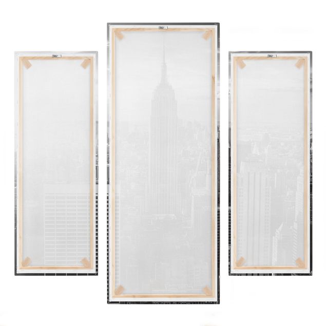 Canvas schilderijen - 3-delig Manhattan Skyline