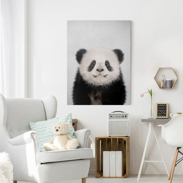 Leinwandbild - Baby Panda Prian - Hochformat 3:4