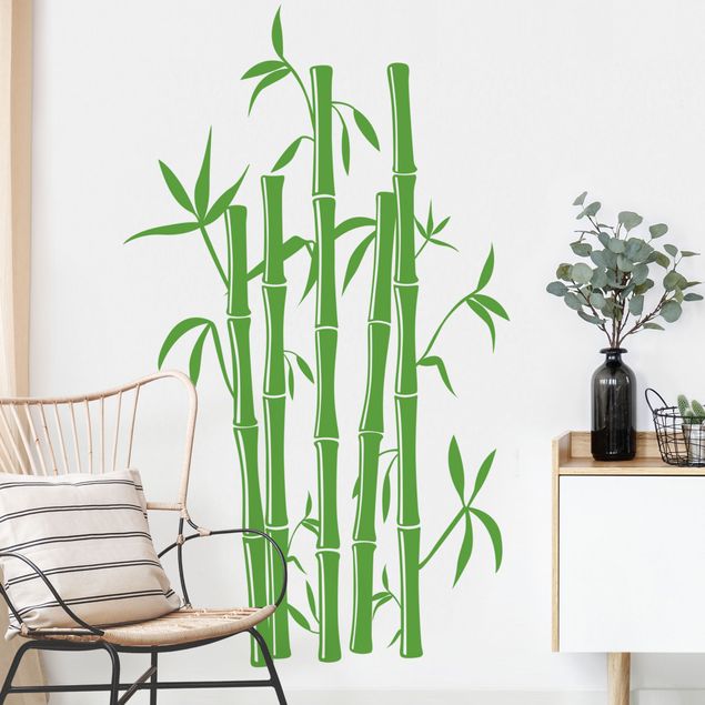 Muurstickers bamboe Bamboo 5-piece