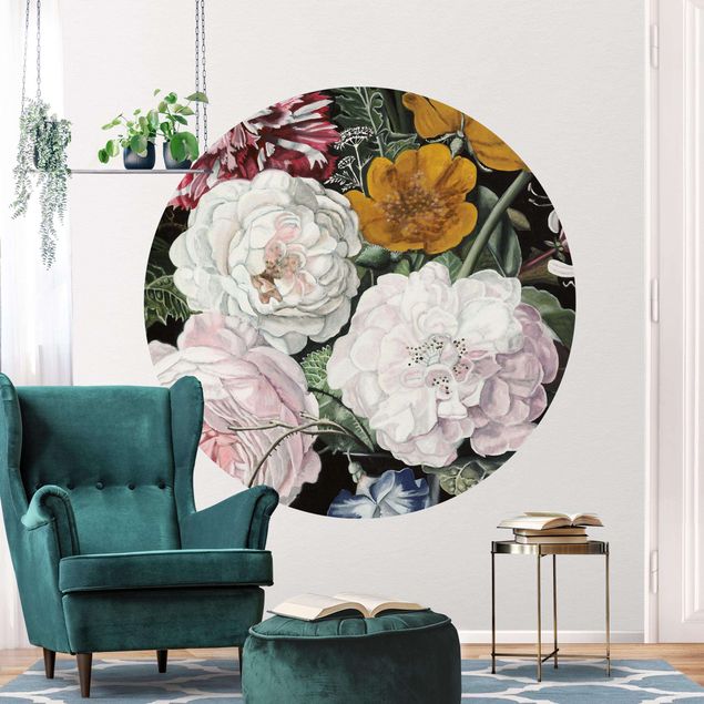 Behangcirkel Baroque Bouquet