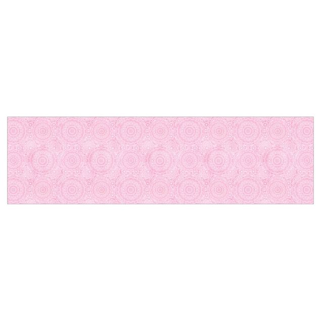 Keukenachterwanden Pattern Mandala Light Pink