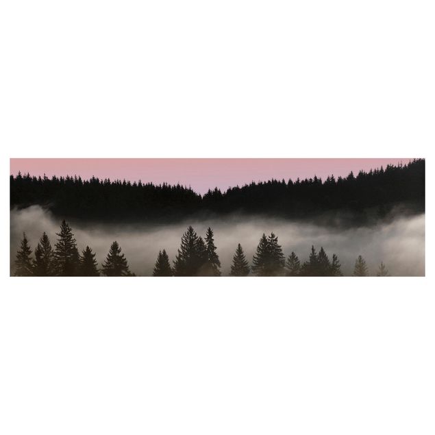 Keukenachterwanden Dreamy Foggy Forest