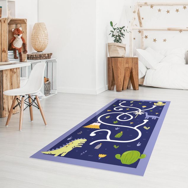 lopers Playoom Mat Dinosaurs - Dino Mom Looking For Her Baby