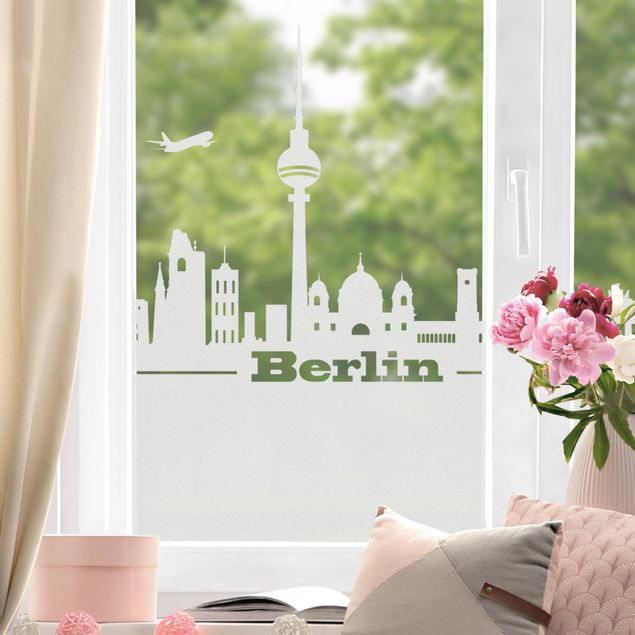 Window film - Berlijn skyline grens
