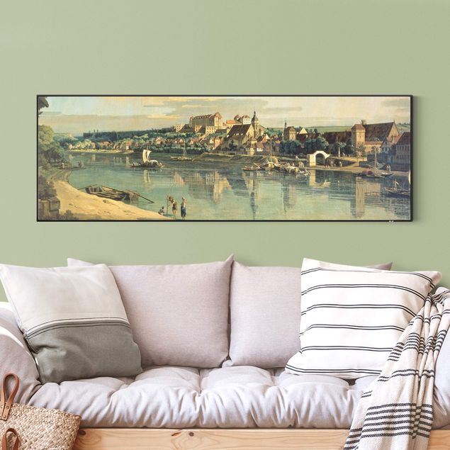Verwisselbaar schilderij - Bernardo Bellotto - View Of Pirna
