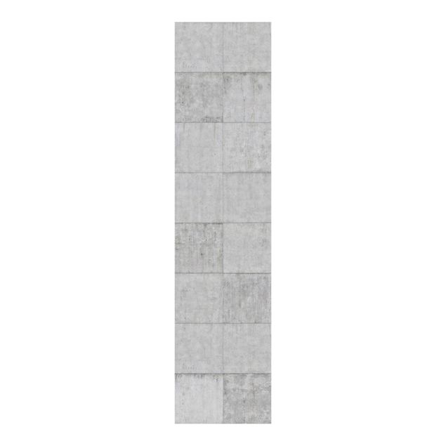 Schuifgordijnen Concrete Brick Look Grey